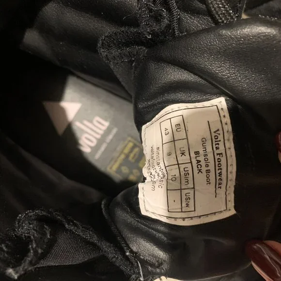 Volta Men’s Hi-Top Sneakers White + Black Size 10 Athletic Casual Shoes - Picture 4 of 6